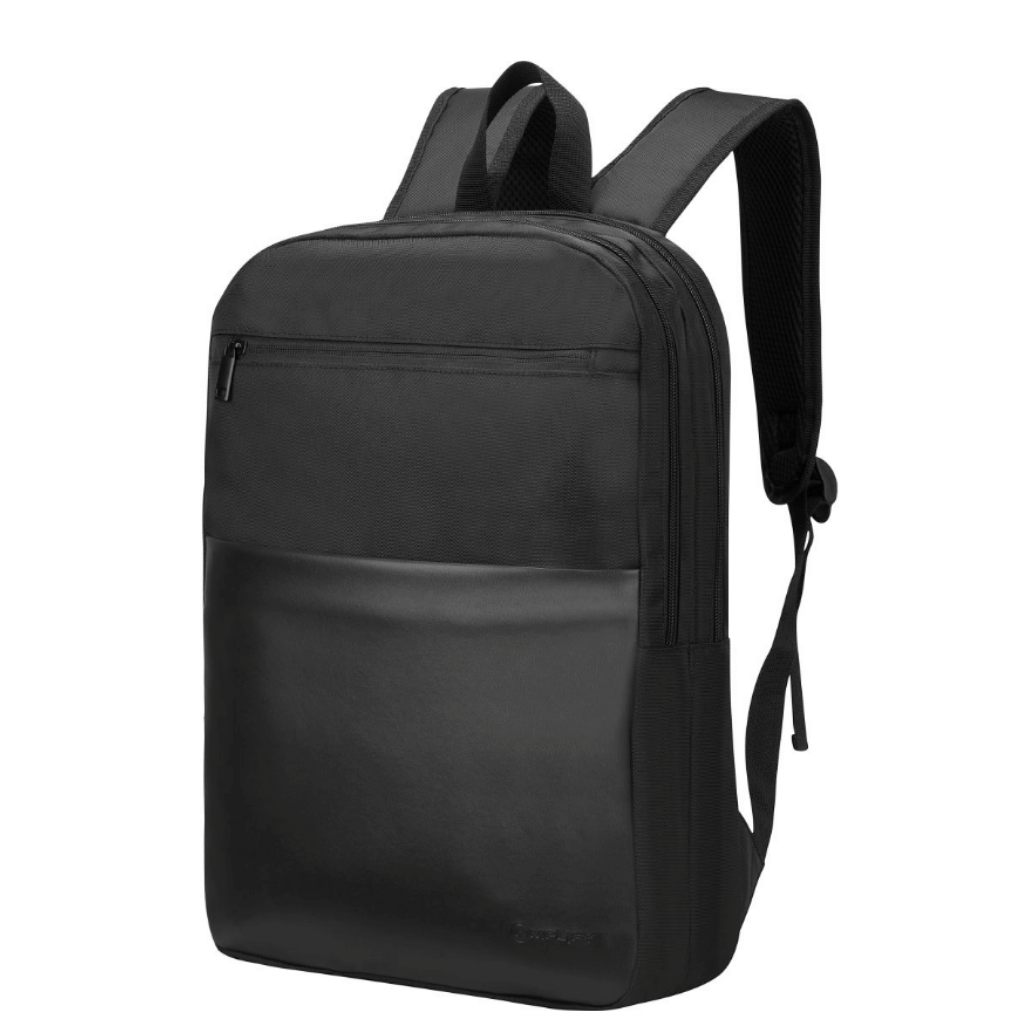 Amplify Panama 15 6 inch laptop backpack black front3qrtr png