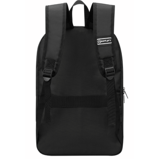 Amplify Panama 15 6 inch laptop backpack black rear png
