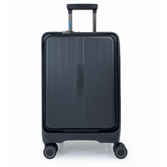 BG Berlin Nobu Easy Access Business Spinner carry on black front primary png