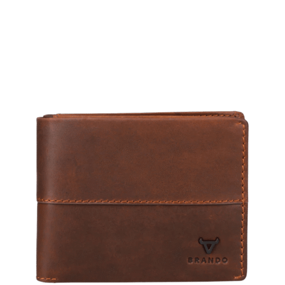 Brando James 2001 Leather wallet brown front png