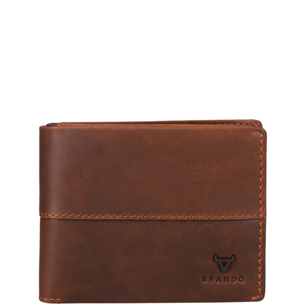 Brando James 2001 Leather wallet brown front png