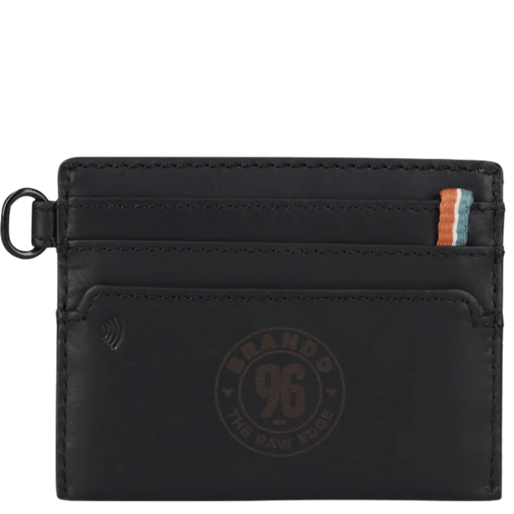Brando James 3353 Leather slim card allet black rear png