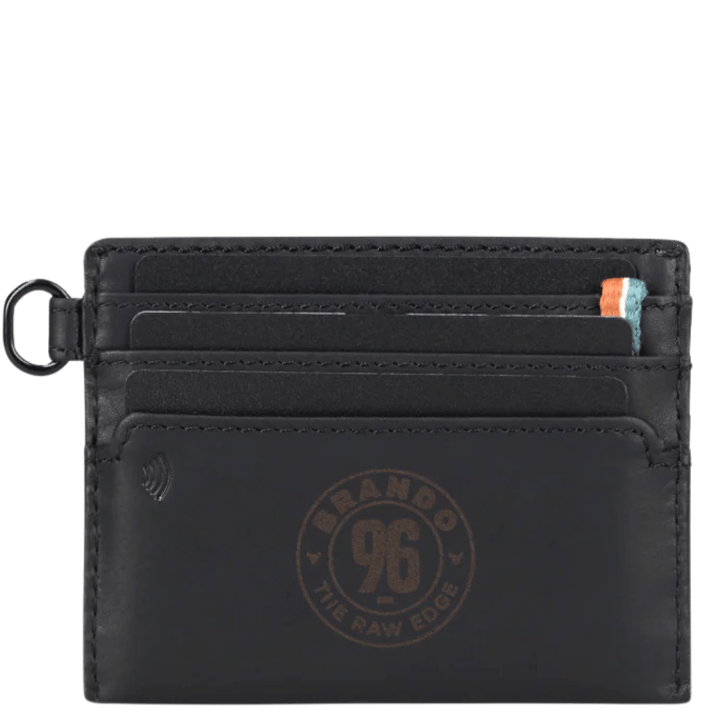Brando James 3353 Leather slim card allet black rear2 png