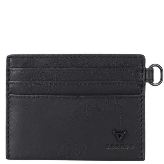 Brando James 3353 Leather slim card allet blackfront png