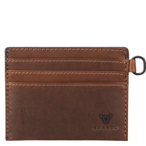 Brando James 3353 Leather slim card allet brown front png
