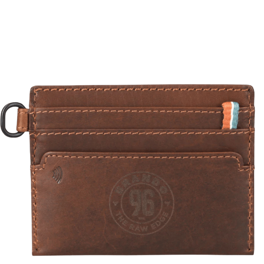 Brando James 3353 Leather slim card allet brown rear png