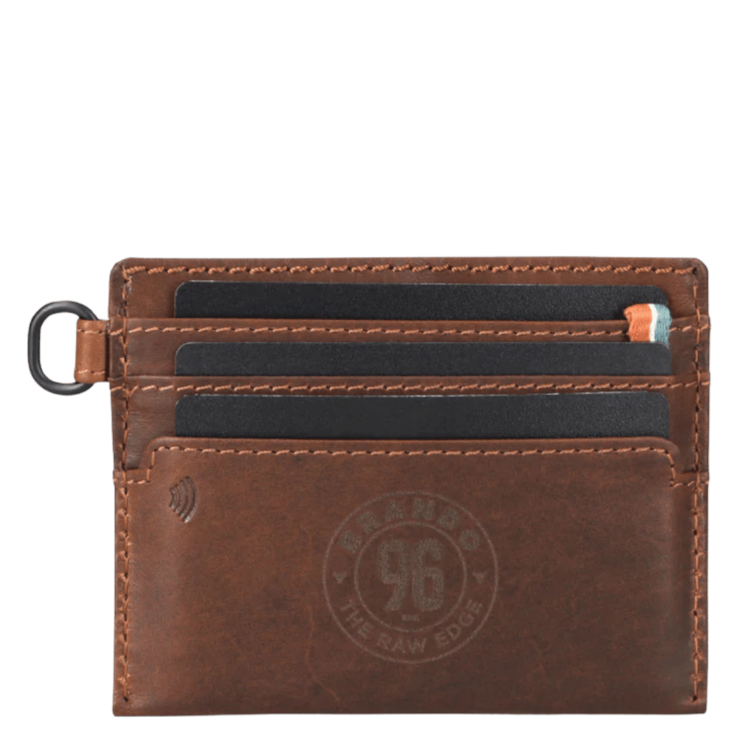 Brando James 3353 Leather slim card allet brown rear2 png