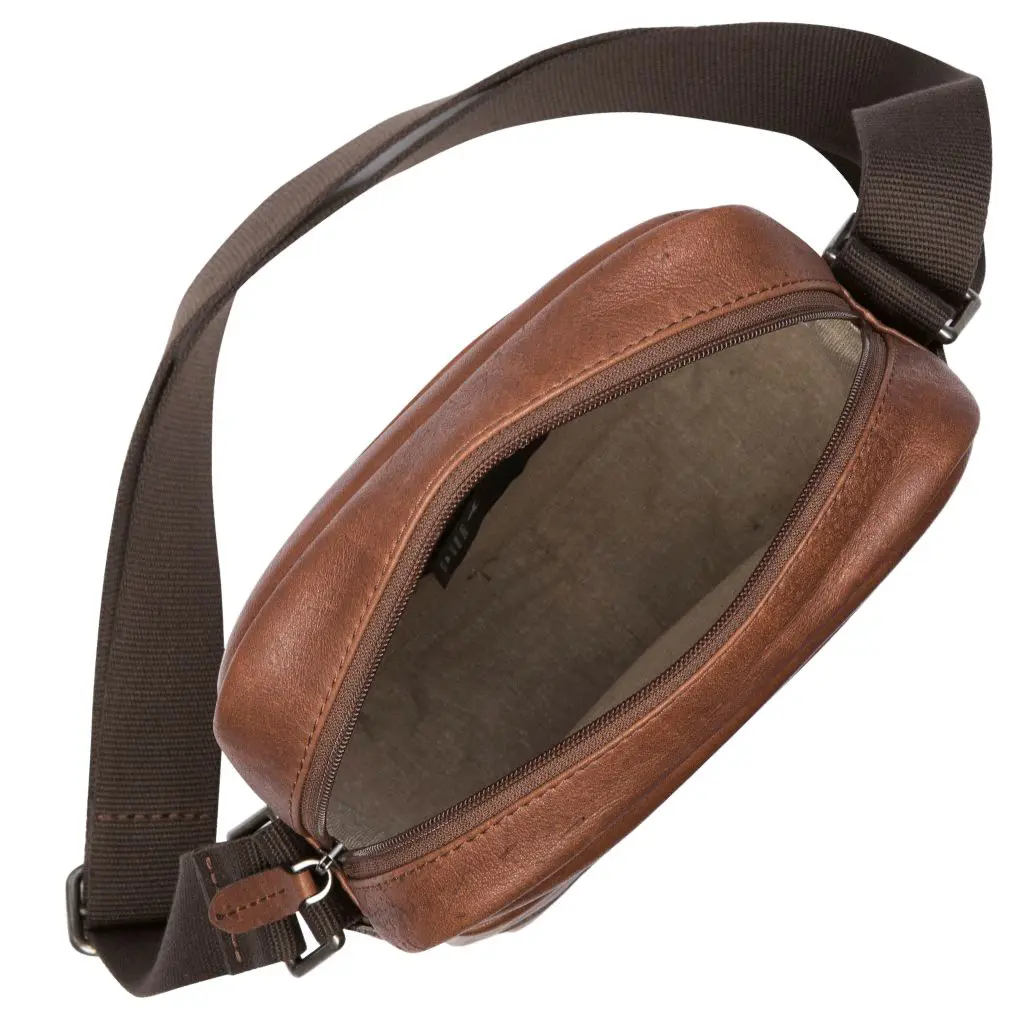 Brando Kudu Impala Leather Crossbody 2276 Brown Interior
