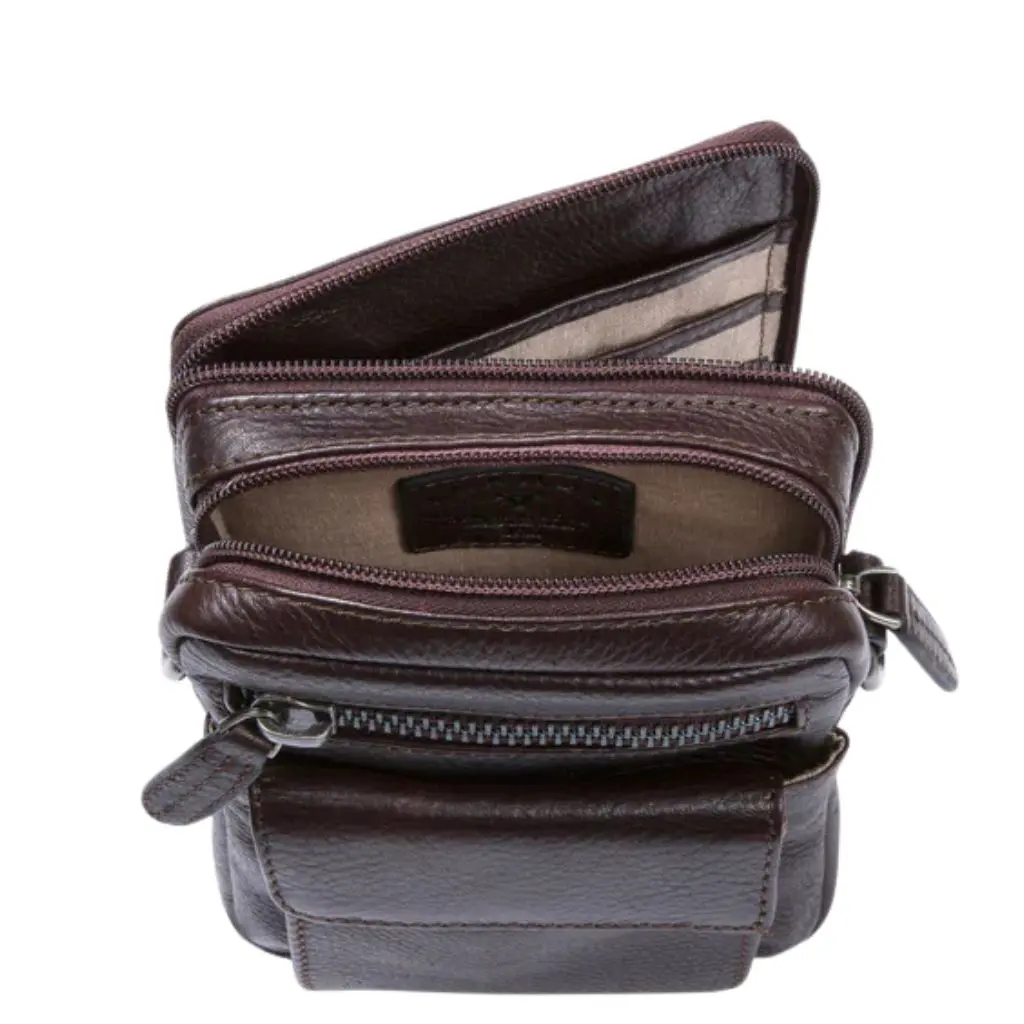 Brando Kudu Leather 2275 Gents Organiser brown interior1 jpg