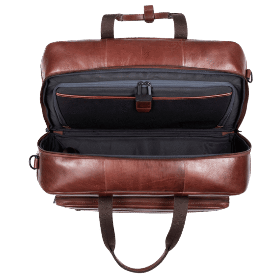 Brando Winchester 3185 Leather Duffle brown interior png