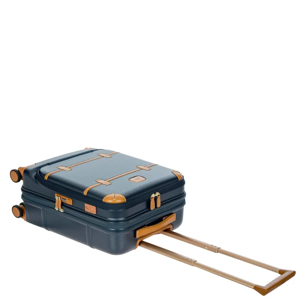 Brics Bellagio 55cm Carry On Front Organiser Pocket Blue Flta Down