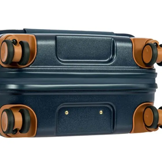 Brics Bellagio 55cm Carry On Front Organiser Pocket Blue Wheels