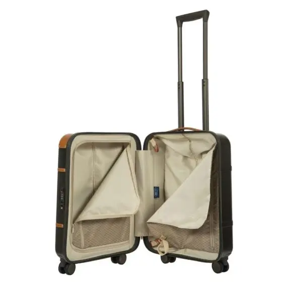 Brics Bellagio Spinner Luggage BGB28301 55cm olive interior2 jpg