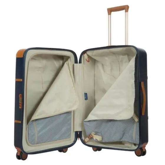 Brics Bellagio Spinner Luggage BGB28303 71cm blue interior2 jpg