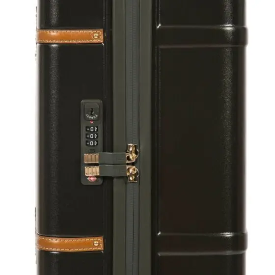 Brics Bellagio Spinner Luggage Olive zip lock jpg