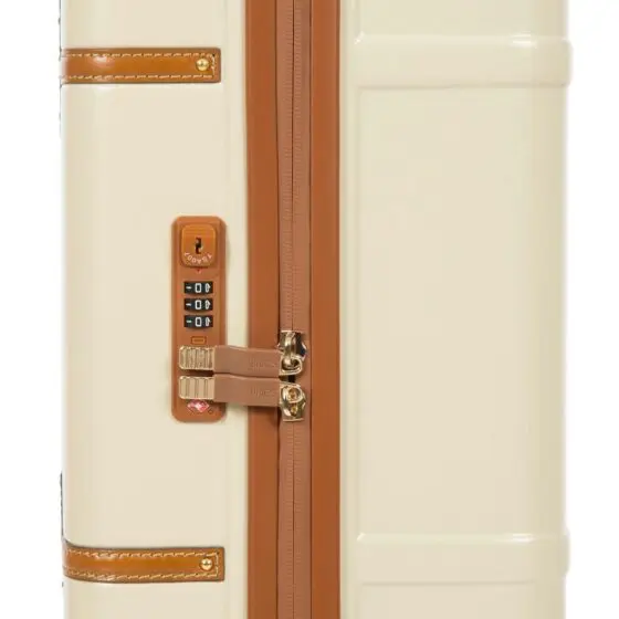 Brics Bellagio Spinner Luggage cream zip lock TSA jpg