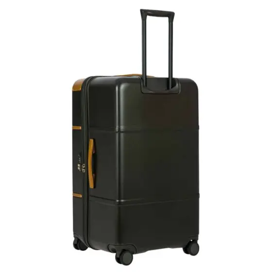 Brics Bellagio Trunk spinner Luggage 28316 80cm olive rear3qrtr jpg