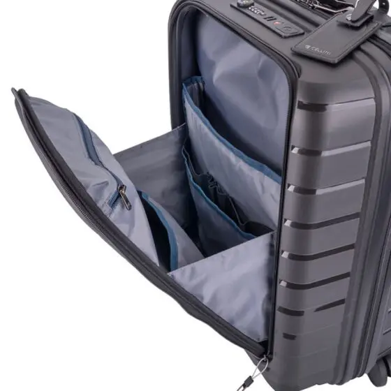 Cellini Business 55cm Easy Access Soft Front Spinner 86652 Black Interior