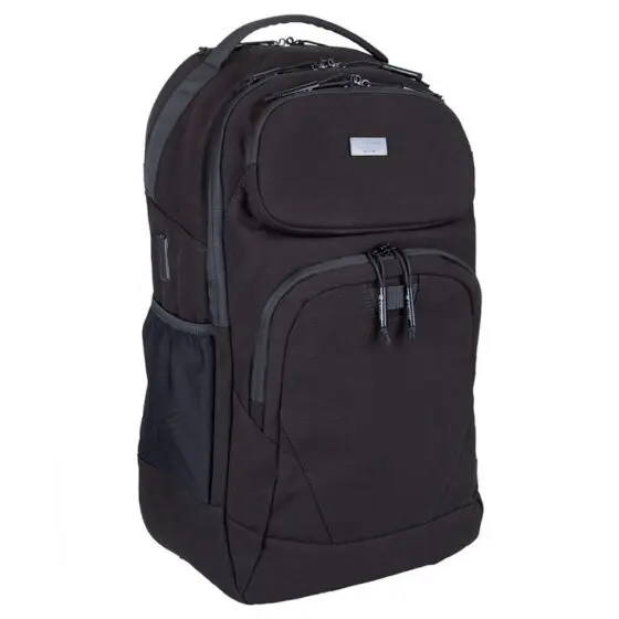 Cellini Explorer Pro Laptop Backpack Front Pouch 49951 Black Front3qrtr