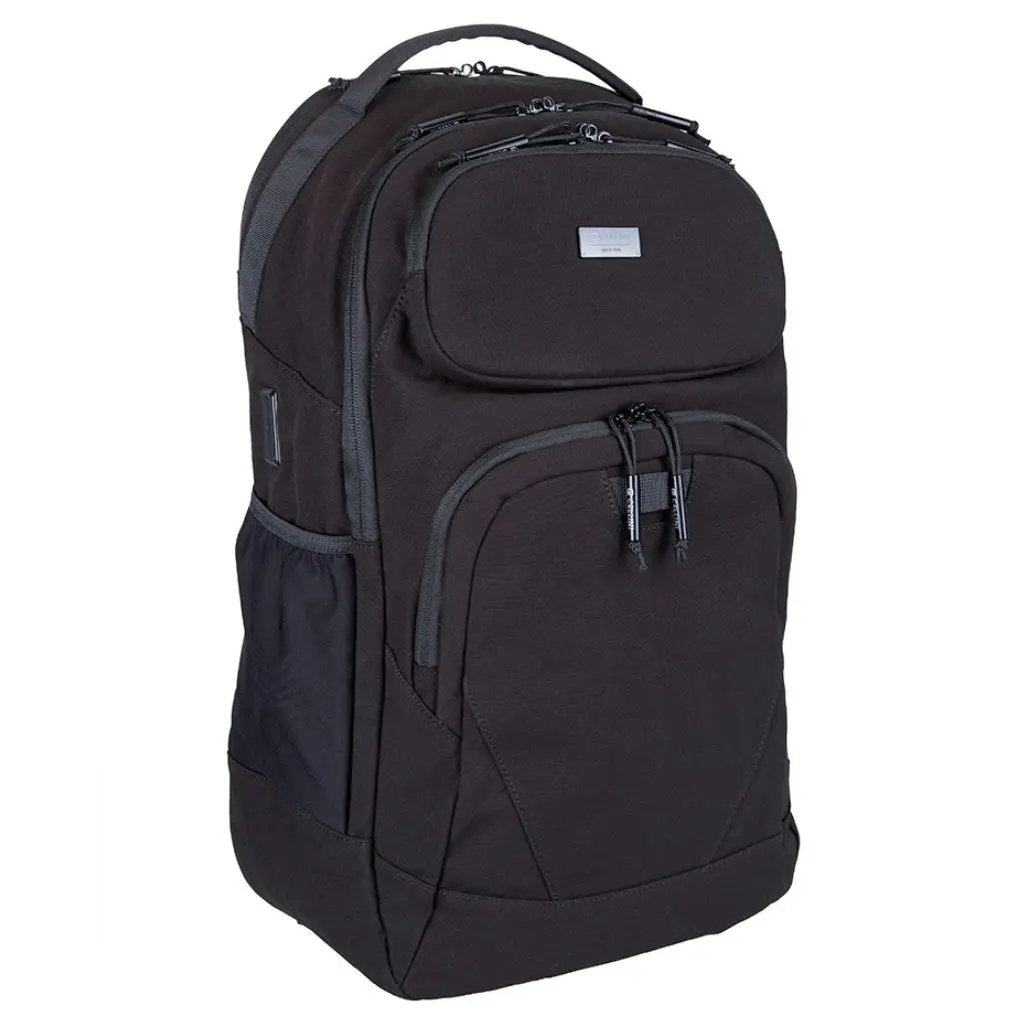 Cellini Explorer Pro Laptop Backpack Front Pouch 49951 Black Front3qrtr