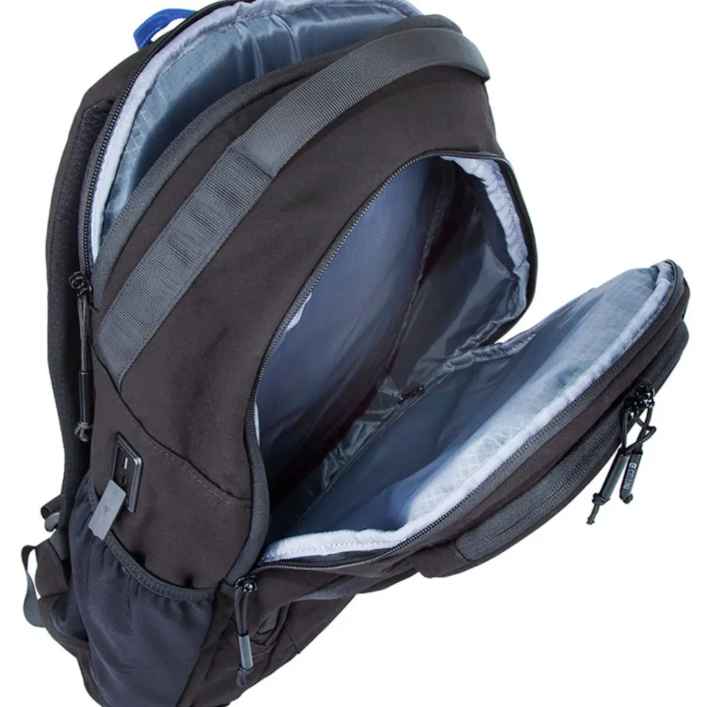 Cellini Explorer Pro Laptop Backpack Front Pouch 49951 Black Pockets