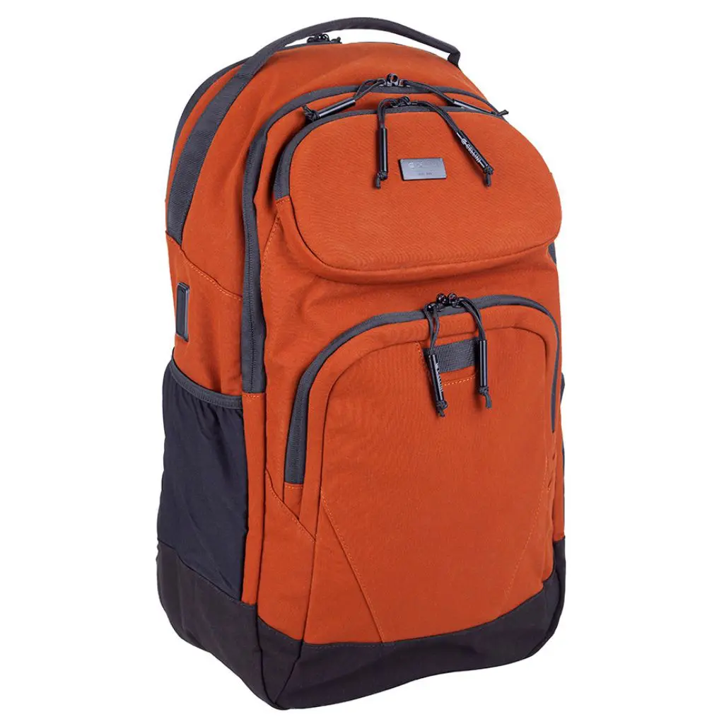 Cellini Explorer Pro Laptop Backpack Front Pouch 49951 Rust Front3qrtr