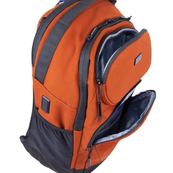 Cellini Explorer Pro Laptop Backpack Front Pouch 49951 Rust Front Pockets