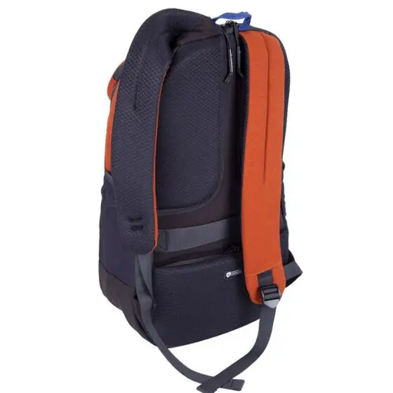 Cellini Explorer Pro Laptop Backpack Front Pouch 49951 Rust Rear3qrtr