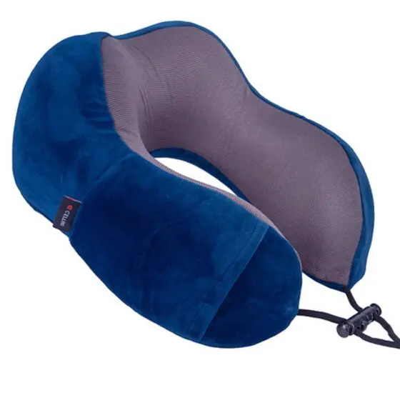 Cellini Folding Memory Pillow 33073 Blue Front3qrtr