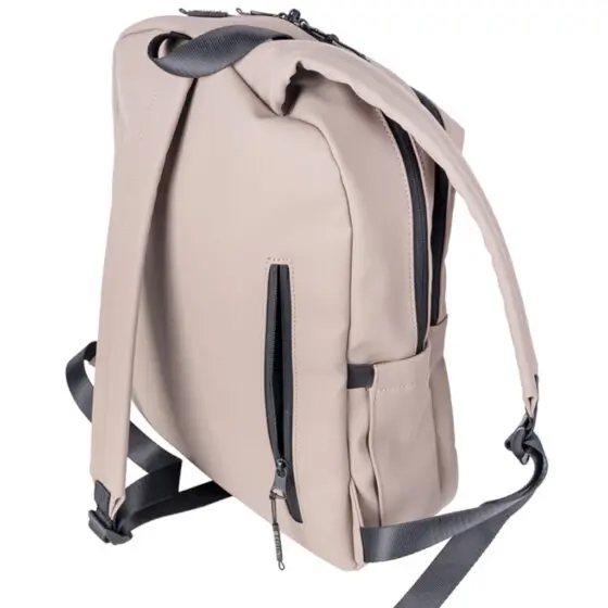 Cellini Hydro 00220 Backpack taupe rear stash pocket jpg