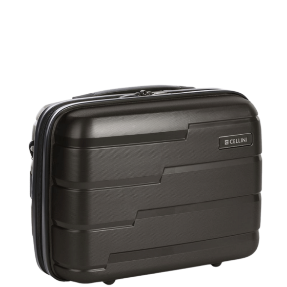 Cellini Microlite 86632 Beauty Vanity Case black front3qrtr primary transp