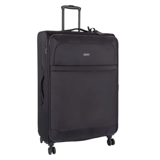 Cellini Microlite S 799 84cm Extra Large check in spinner black front3qrtr jpg