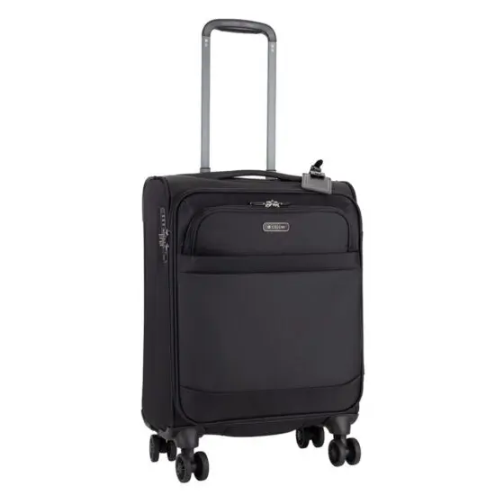 Cellini Microlite S 799 Carry on spinner black front3qrtr jpg