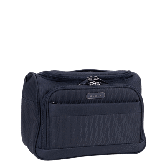 Cellini Microlite S Beauty Case 79932 Ink Blue front3qrtr primary png
