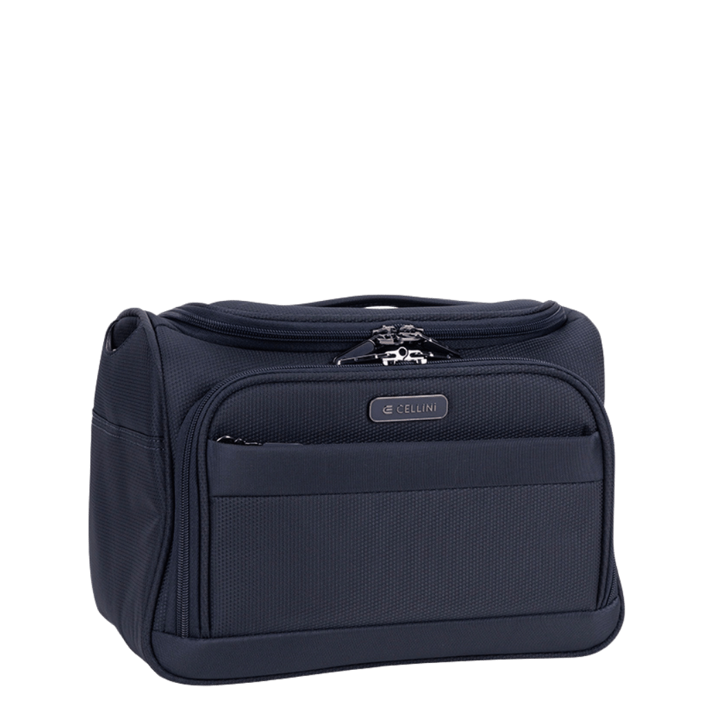 Cellini Microlite S Beauty Case 79932 Ink Blue front3qrtr primary png