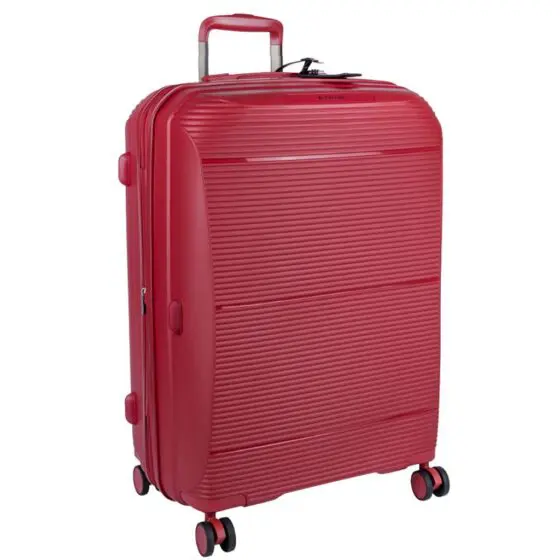 Cellini Qwest Spinner Luggage Expander 869 German Red 79 Front3qrtr