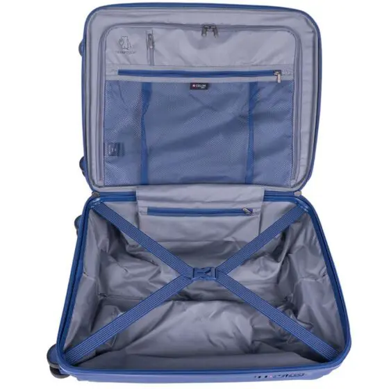 Cellini Qwest Spinner Luggage Expander 869 Navy 55 Interior