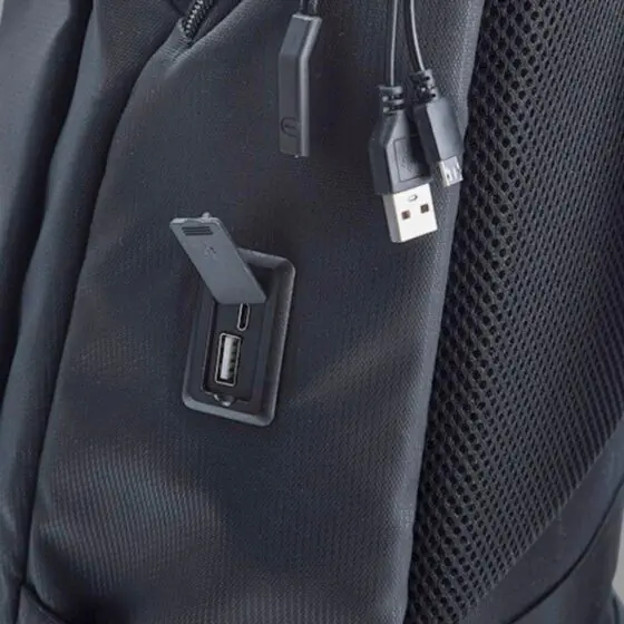 Cellini Sidekick 29365 Black Laptop Backpack Usb