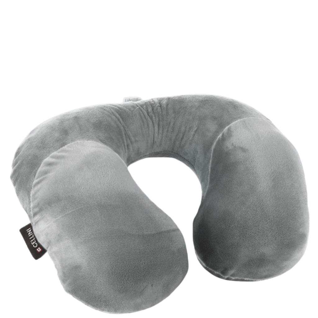 Cellini TRavel Essentials Moulded travel pillow 33069 grey front3qrtr primary