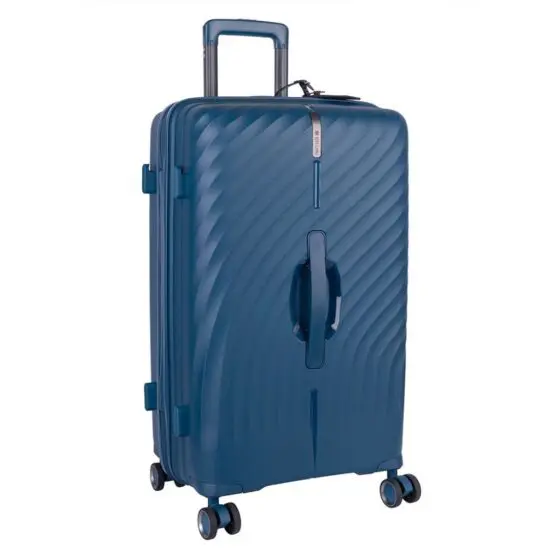 Cellini Xpedition Trunk 254 Spinner Navy Blue 67 Front3qrtr