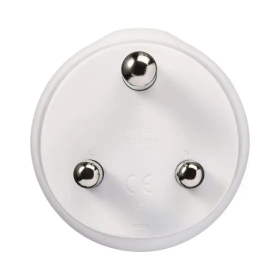 Design Go Travel Adaptor Aus.china Sa 563 White Rear