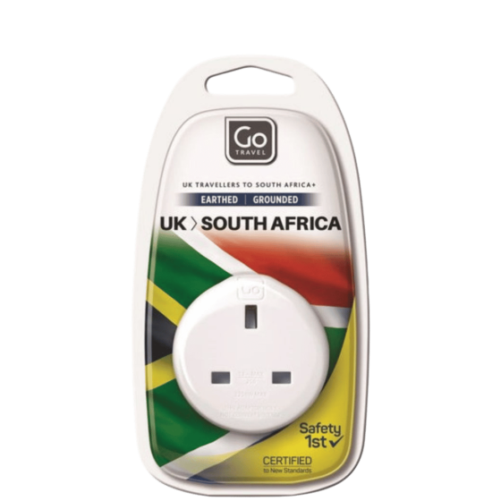 DEsign Go UK Sa Plug adaptor White package Transparent