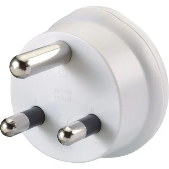 Design Go Uk Sa Plug Adaptor White Rear3qrtr