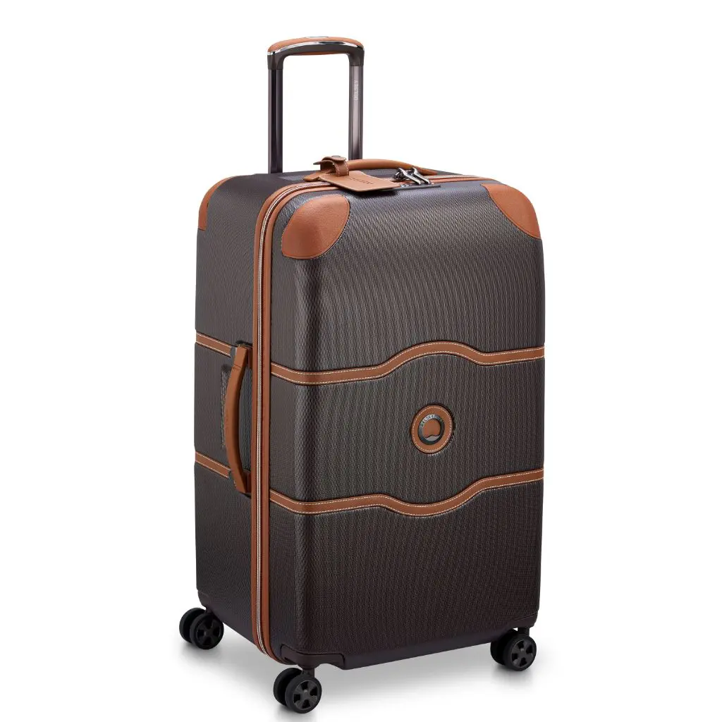 Delsey Chatelet Air 2 Xl Trunk Spinner Chooclate Brown Front3qrtr