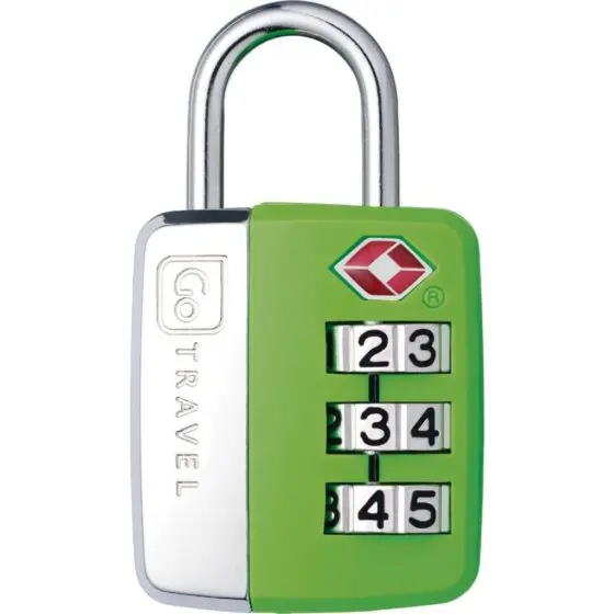 Design Go Sentry Big Wheel Combination TSA Lock 345 Green front jpg
