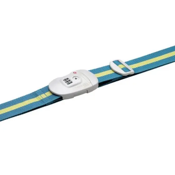 Design Go TSA Lock Luggage Strap 342 aqua blue main jpg
