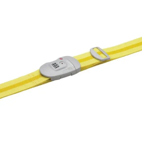 Design Go TSA Lock Luggage Strap 342 yellow main jpg