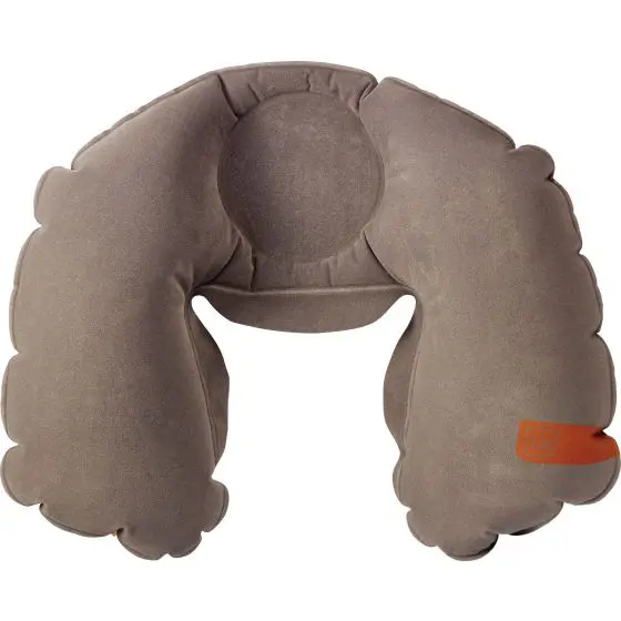Design Go Travel 447 the Snoozer Inflatable Pillow gunmetal front jpg