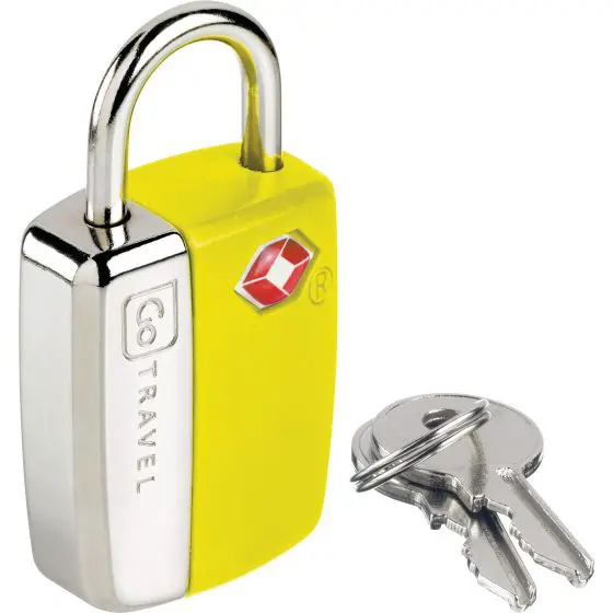 Design Go travel Us padlock TSA 338 sunflower yellow jpg
