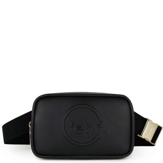 Fenn Collection Camera Pouch Sling 022 Black gold hardware front png